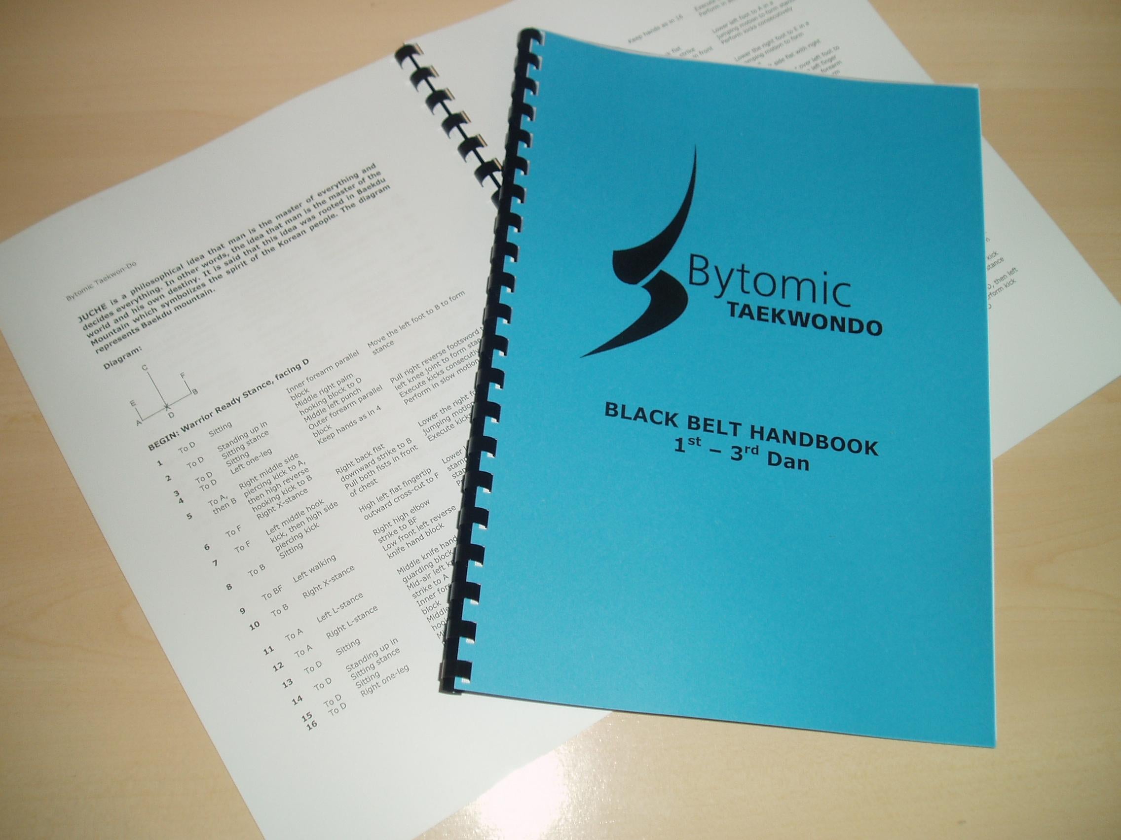Student Belt Handbooks